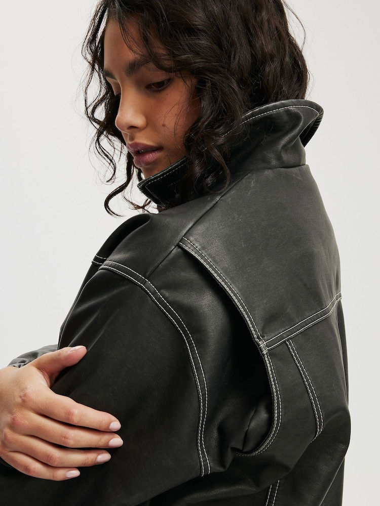 Shoulder Cotton On Long Jacket Cotton:On The Mother Puffer Cropped