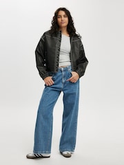Cotton On Black Kai Bomber Jacket - Image 4 of 4