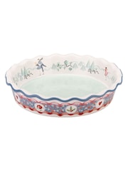 Cath Kidston Blue Christmas Journey Pie Dish - Image 3 of 5