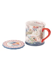 Cath Kidston Blue Christmas Journey Mug And Coaster Set - Image 2 of 8
