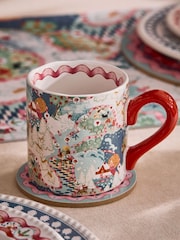 Cath Kidston Blue Christmas Journey Shortie Mug - Image 1 of 4