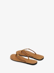 Superdry כפכפי אצבע קלועים מעור מלאכותי - תמונה 4 מתוך 8