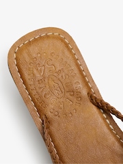 Superdry כפכפי אצבע קלועים מעור מלאכותי - תמונה 7 מתוך 8