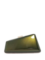 Dune London Green Balancing Asymmetric Angular Clutch Bag - Image 3 of 5