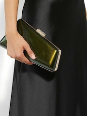 Dune London Green Balancing Asymmetric Angular Clutch Bag - Image 5 of 5