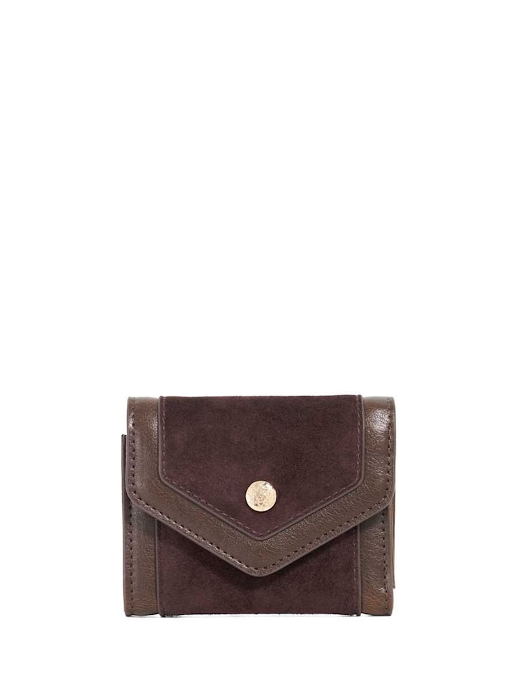 Dune London Brown Medium Kamara Foldover Card Holder - Image 1 of 4 Dune London Brown Medium Kamara Foldover Card Holder - Image 1 of 4
