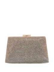 Dune London Brown Bellaria Angled Frame Clutch Bag - Image 2 of 5