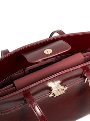 Dune London Red Large Define Belted Tote Bag - Image 2 of 5
