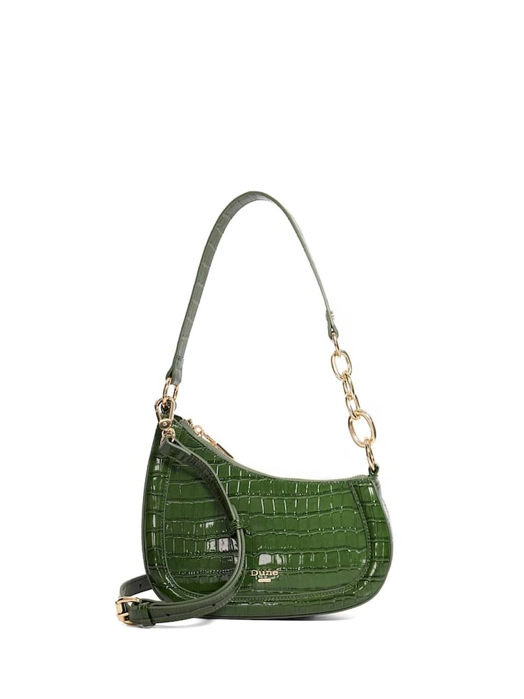 Dune London Green Small Direction Smart Scoop Shoulder Bag - Image 1 of 5 Dune London Green Small Direction Smart Scoop Shoulder Bag - Image 1 of 5
