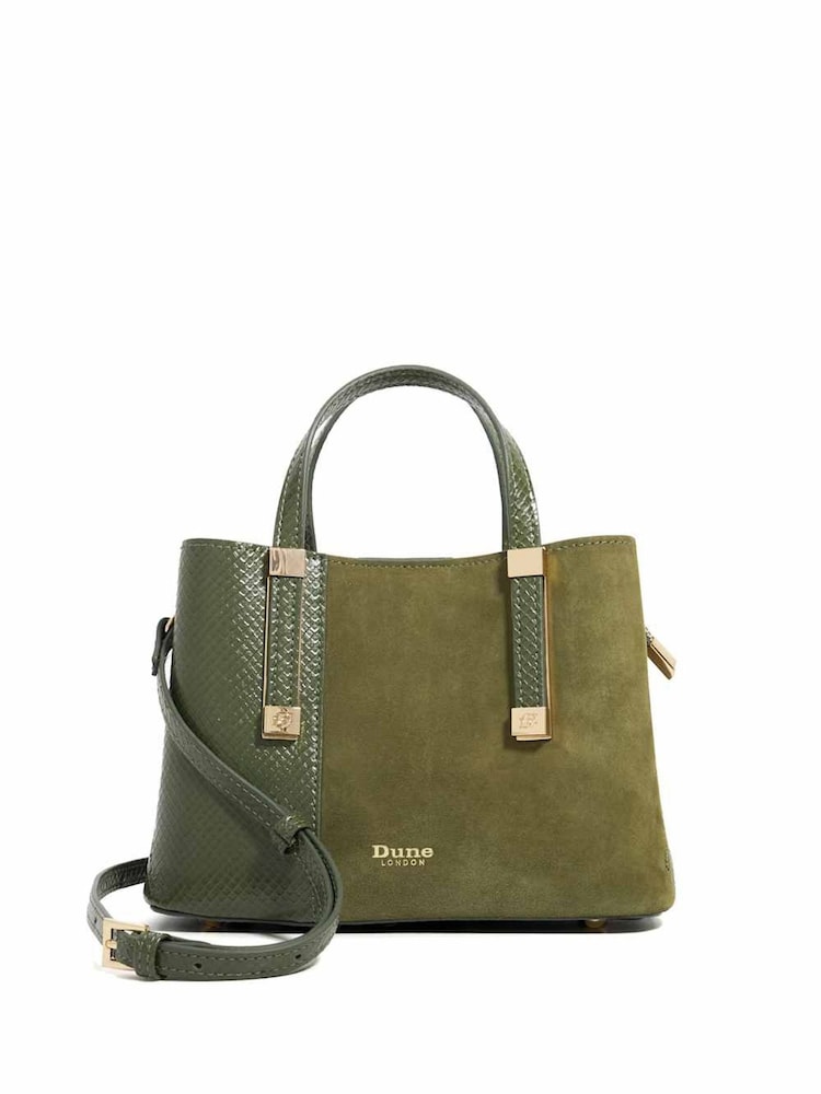 Dune London Green Dinkydorry Mini 3 Part Tote Bag - Image 1 of 5