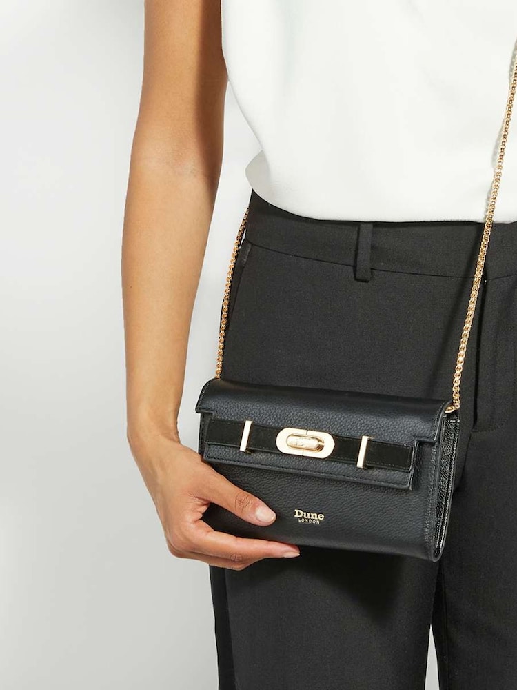Dune London Black Showmance Belted Phone Cross-Body Bag - Image 6 of 6 Dune London Black Showmance Belted Phone Cross-Body Bag - Image 6 of 6