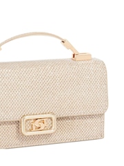 Dune London Rose Gold Micro Skilled Top Handle Bag - Image 3 of 5