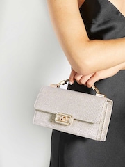 Dune London Rose Gold Micro Skilled Top Handle Bag - Image 5 of 5