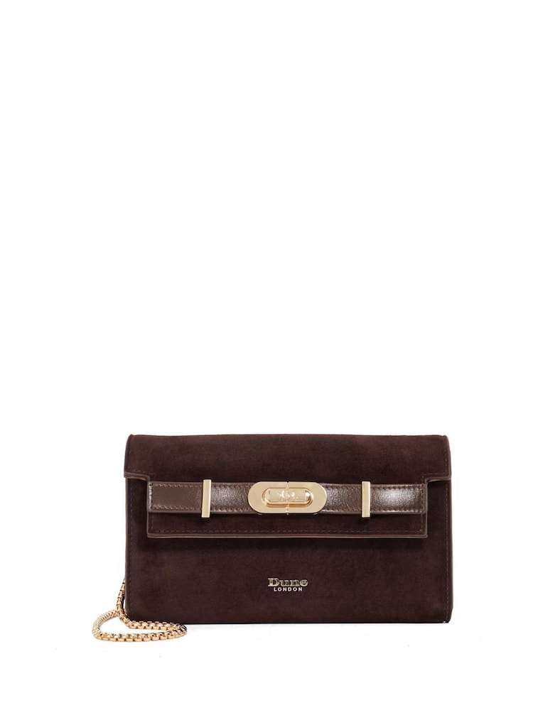 Dune London Brown Showmance Belted Phone Cross-Body Bag - Image 1 of 5 Dune London Brown Showmance Belted Phone Cross-Body Bag - Image 1 of 5