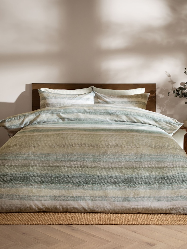 Yard Eucalyptus Swift Brushed Cotton Duvet Cover Set - Image 5 of 5 Yard Eucalyptus Swift Brushed Cotton Duvet Cover Set - Image 5 of 5