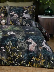 Paoletti Forest Green Sherwood Forest Printed Duvet Cover Set - Image 3 of 3