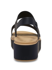 Crocs Nude Brooklyn Matte Wrap Low Wedges - Image 5 of 6