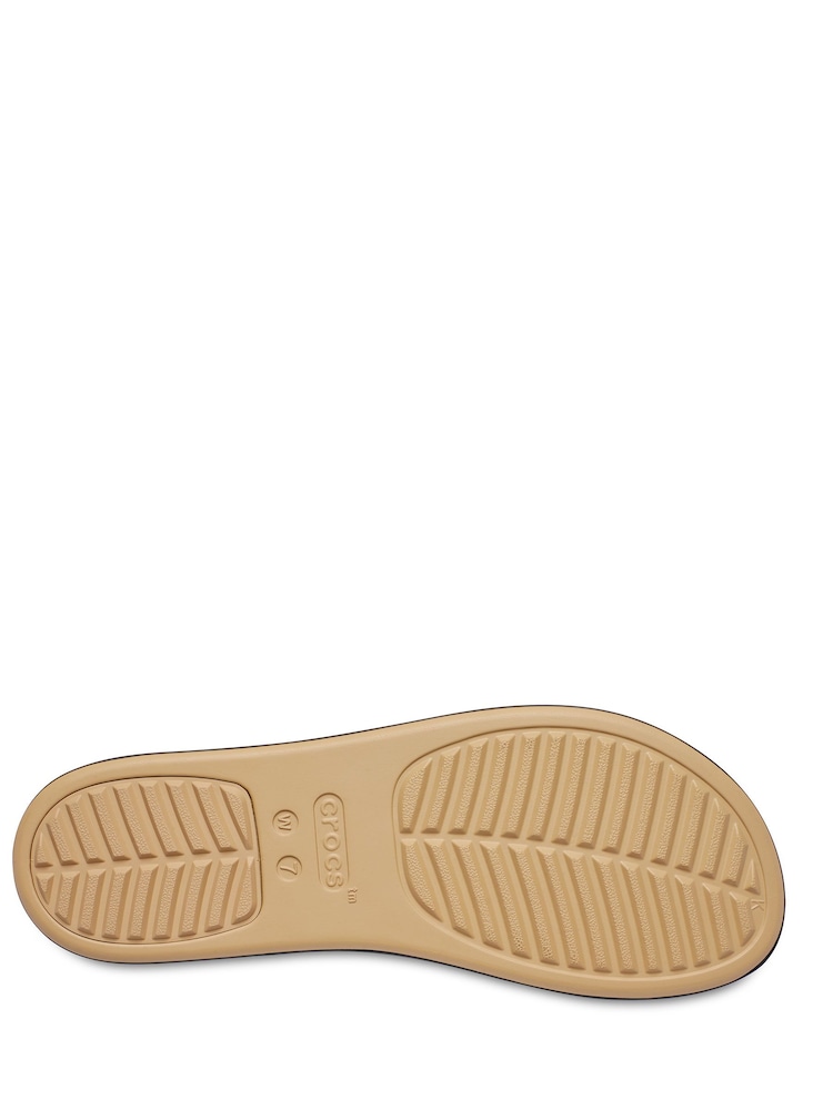 Crocs Nude Brooklyn Matte Wrap Low Wedges - Image 6 of 6