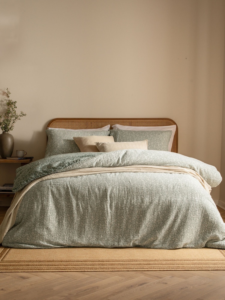 Yard Forest Perrie Leaf Muslin Duvet Cover Set - Image 2 of 7 Yard Forest Perrie Leaf Muslin Duvet Cover Set - Image 2 of 7