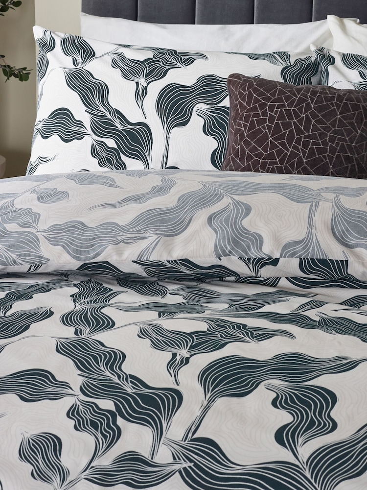 HÖEM Dusk Lauro Printed Reversible Duvet Cover Set - Image 2 of 3 HÖEM Dusk Lauro Printed Reversible Duvet Cover Set - Image 2 of 3