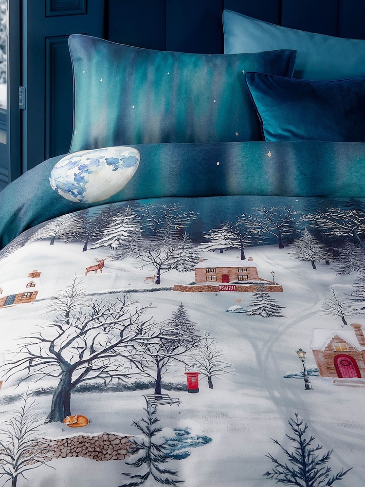 Paoletti Midnight Blue Starlight Duvet Cover Set - Image 2 of 3
