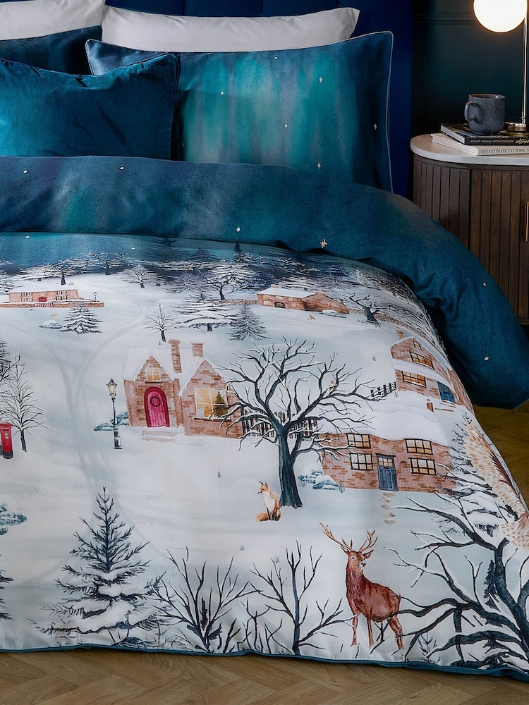 Paoletti Midnight Blue Starlight Duvet Cover Set - Image 3 of 3 Paoletti Midnight Blue Starlight Duvet Cover Set - Image 3 of 3