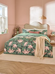 Wylder Juniper Green Luella Printed Reversible Duvet Cover Set - Image 1 of 3