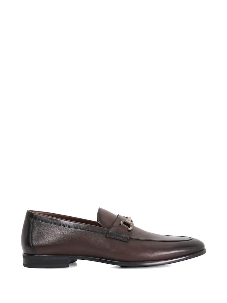Dune London Brown Seymore Flex Sole Trim Loafers - Image 2 of 6 Dune London Brown Seymore Flex Sole Trim Loafers - Image 2 of 6