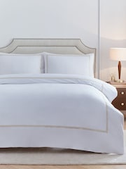 Paoletti Champagne Elara Embroidered Duvet Cover Set - Image 1 of 3