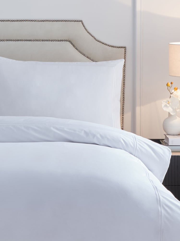 Paoletti White Elara Embroidered Duvet Cover Set - Image 3 of 3 Paoletti White Elara Embroidered Duvet Cover Set - Image 3 of 3