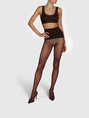 Heist The Thirty-Five Semi-Opaque Brown Tights - Imagem 1 de 4