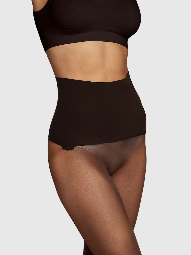 Heist The Thirty-Five Semi-Opaque Brown Tights - Image 4 of 4 Heist The Thirty-Five Semi-Opaque Brown Tights - Image 4 of 4