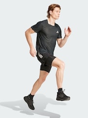 adidas Black Adi365 Running CLIMACOOL+ T-Shirt - Image 1 of 5