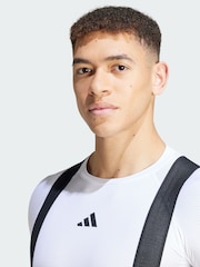 adidas White Cycling Mesh Base Layer - Image 5 of 5