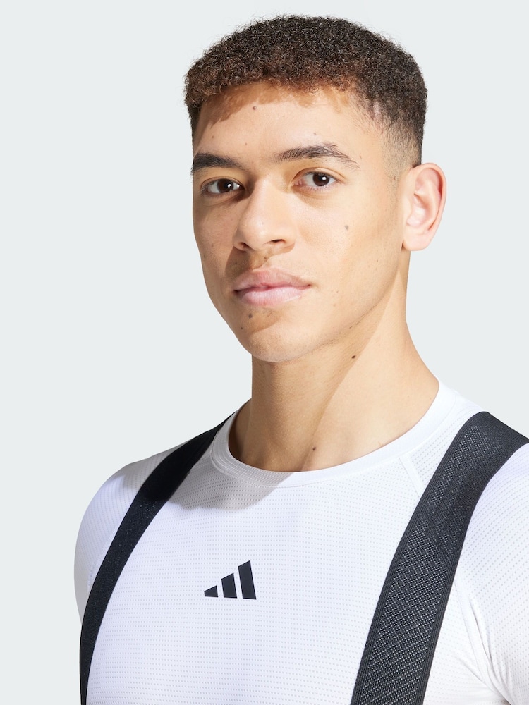 adidas White Cycling Mesh Base Layer - Image 5 of 5 adidas White Cycling Mesh Base Layer - Image 5 of 5