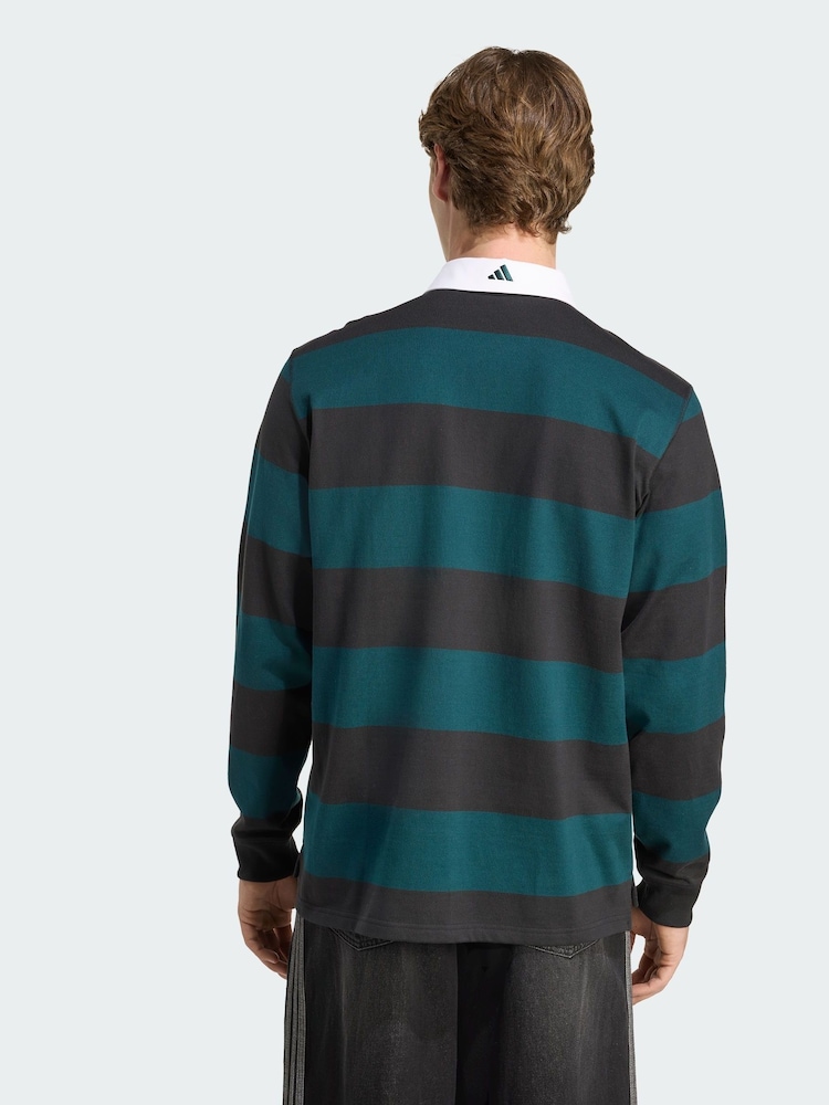 adidas Black Heritage Polo Shirt - Image 2 of 5 adidas Black Heritage Polo Shirt - Image 2 of 5