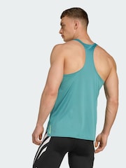 adidas Blue Adizero Archive Running Tank Top - Image 2 of 5