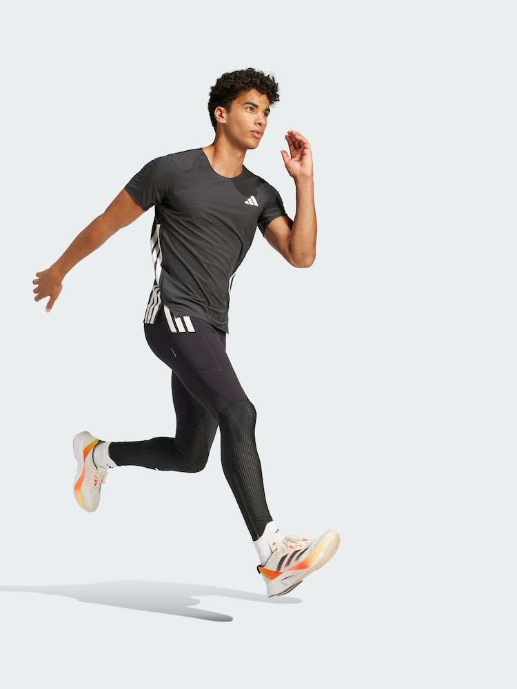 adidas Black Adizero Running T-Shirt - Image 1 of 5