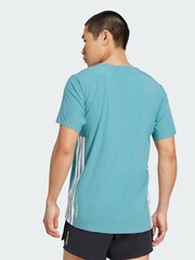 adidas Blue Adizero Running T-Shirt - Image 3 of 6