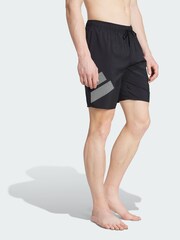 adidas Black Big Bars Shorts 8-Inch - Image 1 of 5