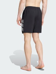 adidas Black Big Bars Shorts 8-Inch - Image 2 of 5