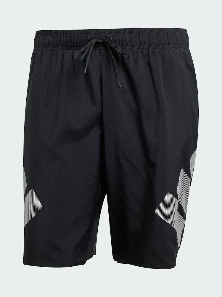 adidas Black Big Bars Shorts 8-Inch - Image 5 of 5