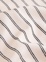 Pink/Black Stripe Chenille Side Tie Top - Image 2 of 3