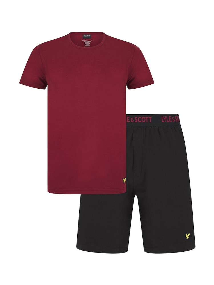 Lyle & Scott Red Charlie Loungewear Set - Image 1 of 6 Lyle & Scott Red Charlie Loungewear Set - Image 1 of 6