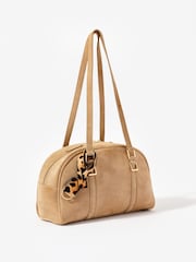 Mint Velvet Cream Suede Shoulder Bag - Image 2 of 4