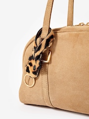 Mint Velvet Cream Suede Shoulder Bag - Image 4 of 4