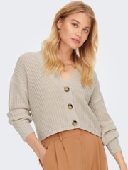 ONLY Natural Button Through Cardigan - Image 3 of 5