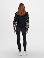 ONLY Long Sleeve Flower Detail Jumper - Imagem 2 de 4