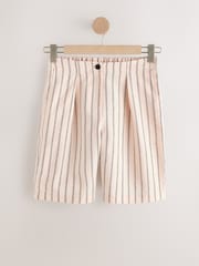 Pink/Black Stripe Chenille Knee Shorts - Image 6 of 8