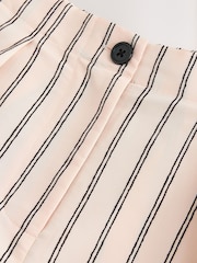 Pink/Black Stripe Chenille Knee Shorts - Image 8 of 8